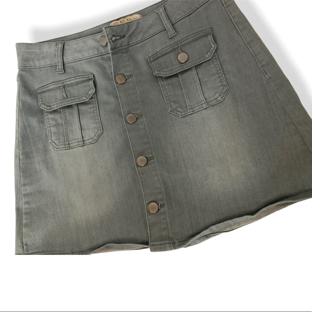 Altard State Button-Up Mini Skirt